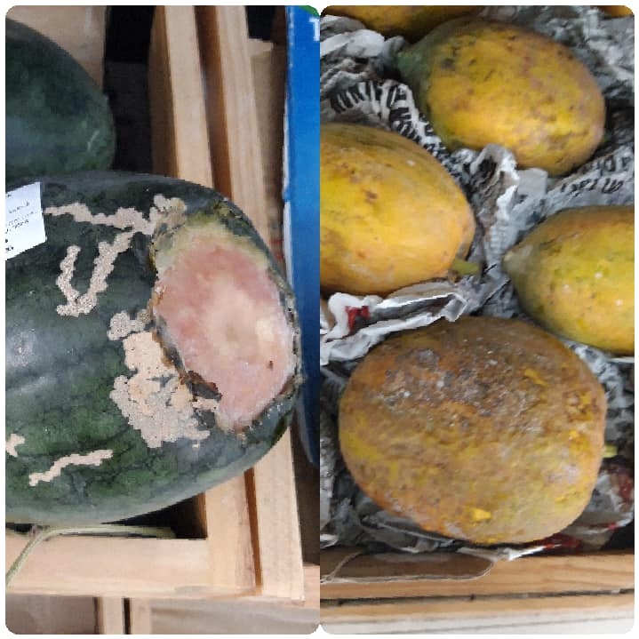 Siêu thị Đức Thành: Hoa quả dập thối lẫn hàng không rõ nguồn gốc bày bán tràn lan?